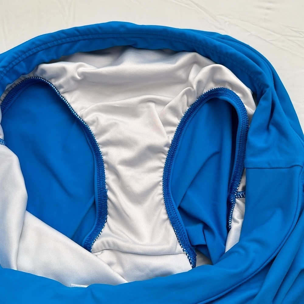 Lands End blue swim skirt - Picture 8 of 10